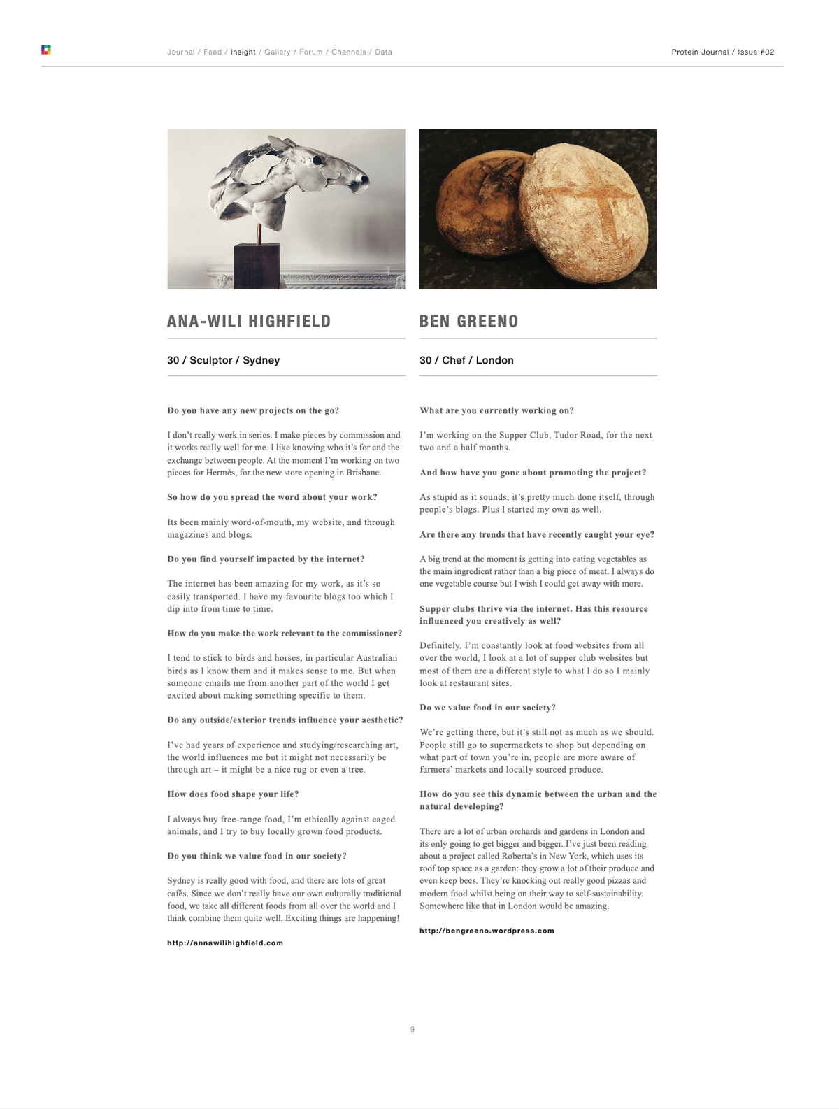 PROTEIN JOURNAL #2
