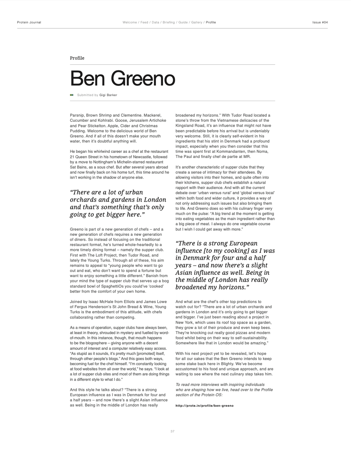 PROTEIN JOURNAL #4