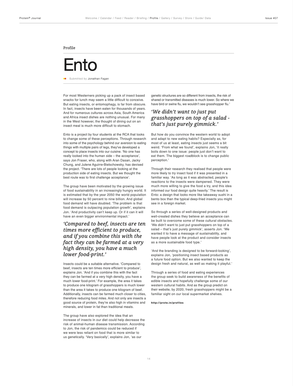 PROTEIN JOURNAL #7