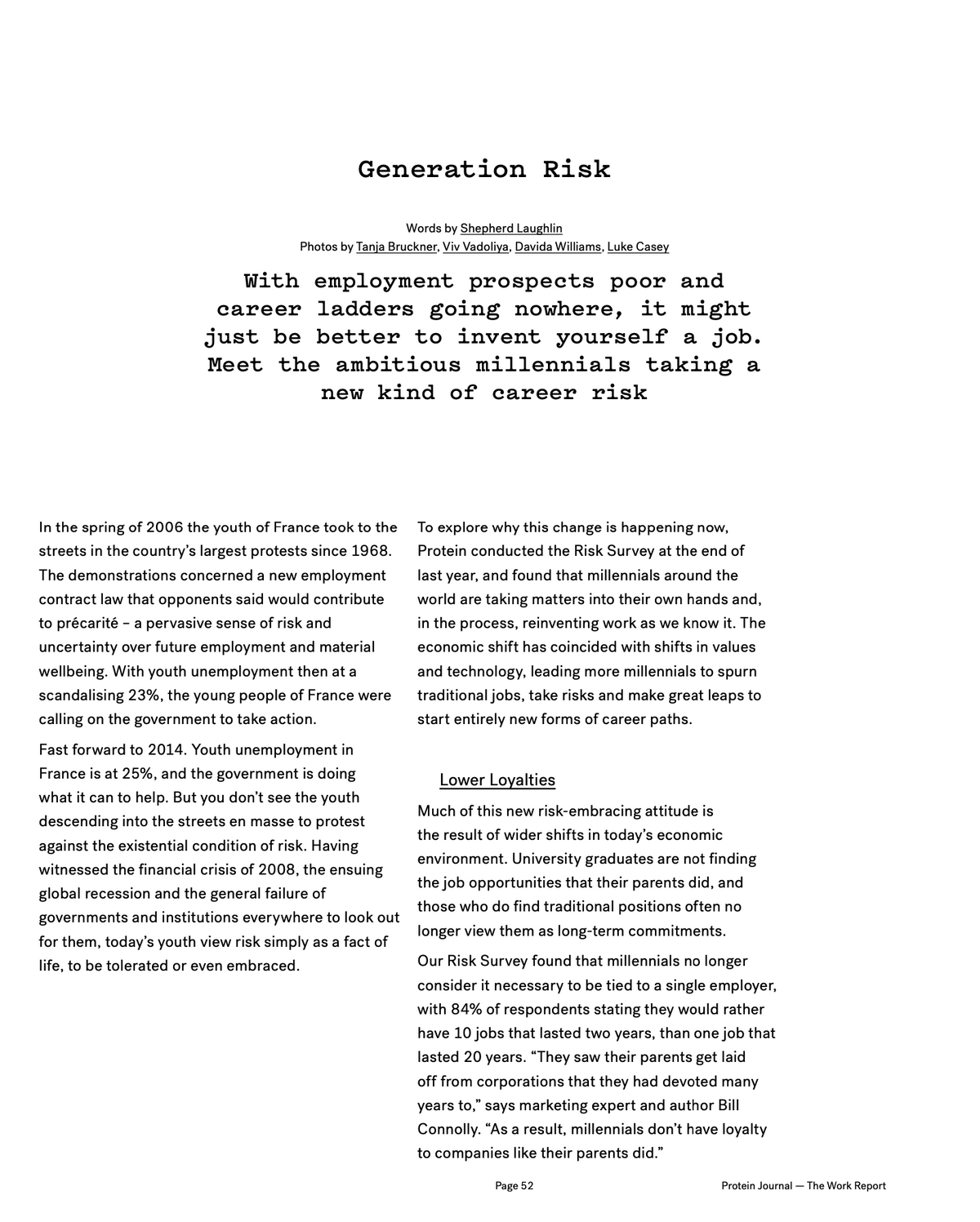 PROTEIN JOURNAL #12 [ES DEVLIN]