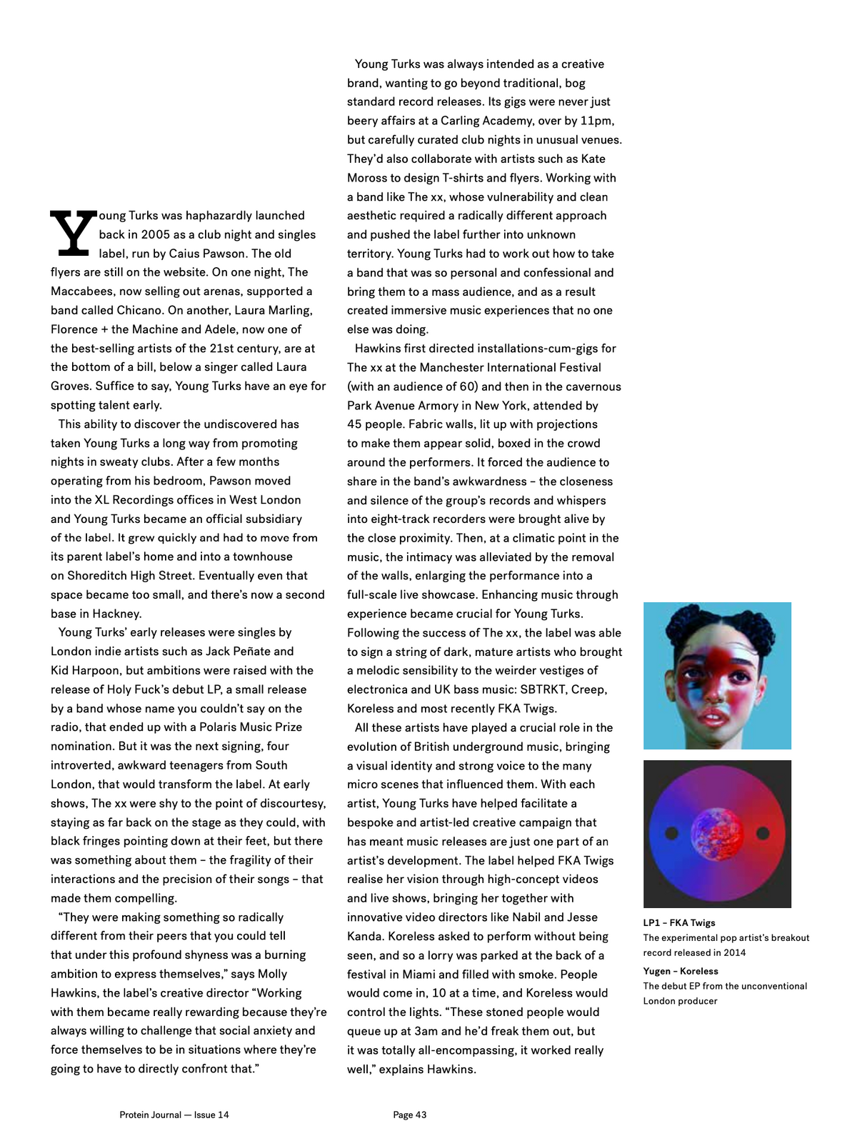 PROTEIN JOURNAL #14 [TELFAR]